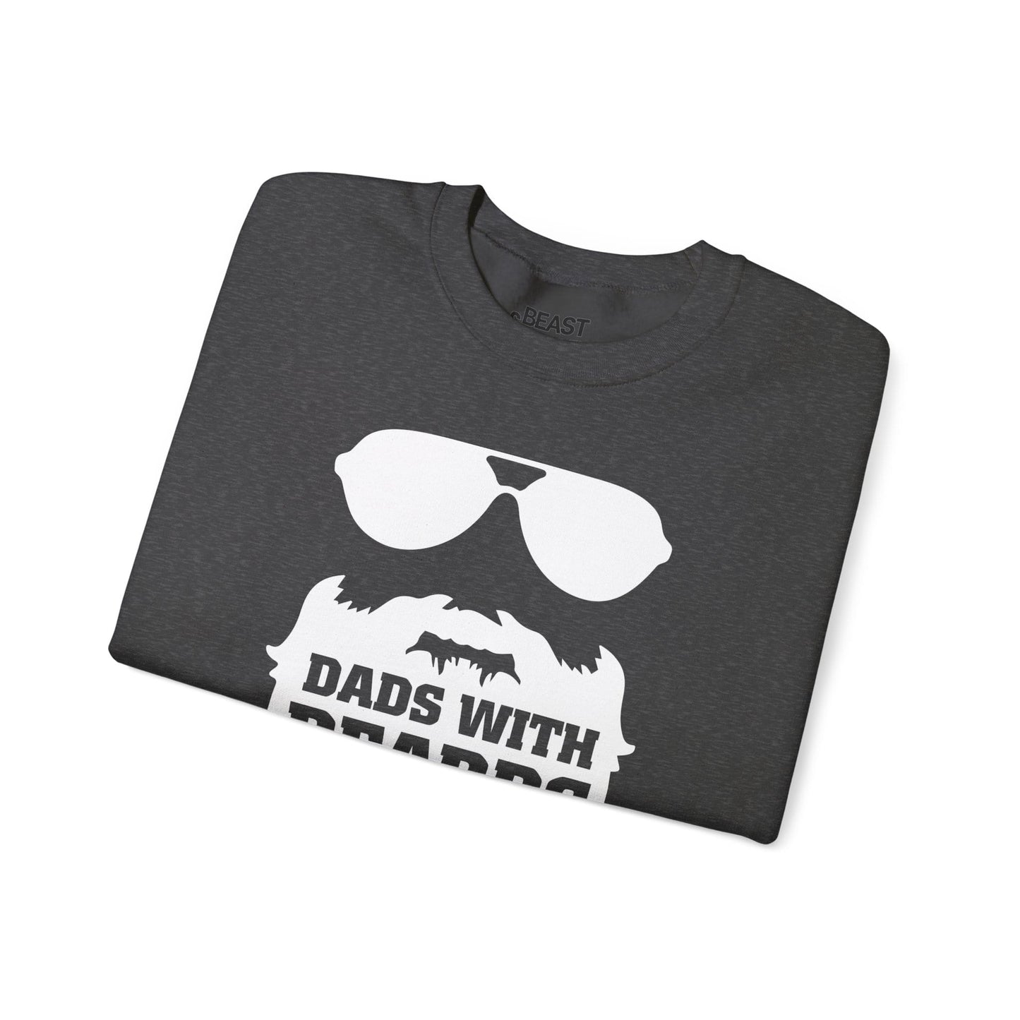 dads with beards are better sweatshirt sweatshirt uk Father's Day gift idea image 17