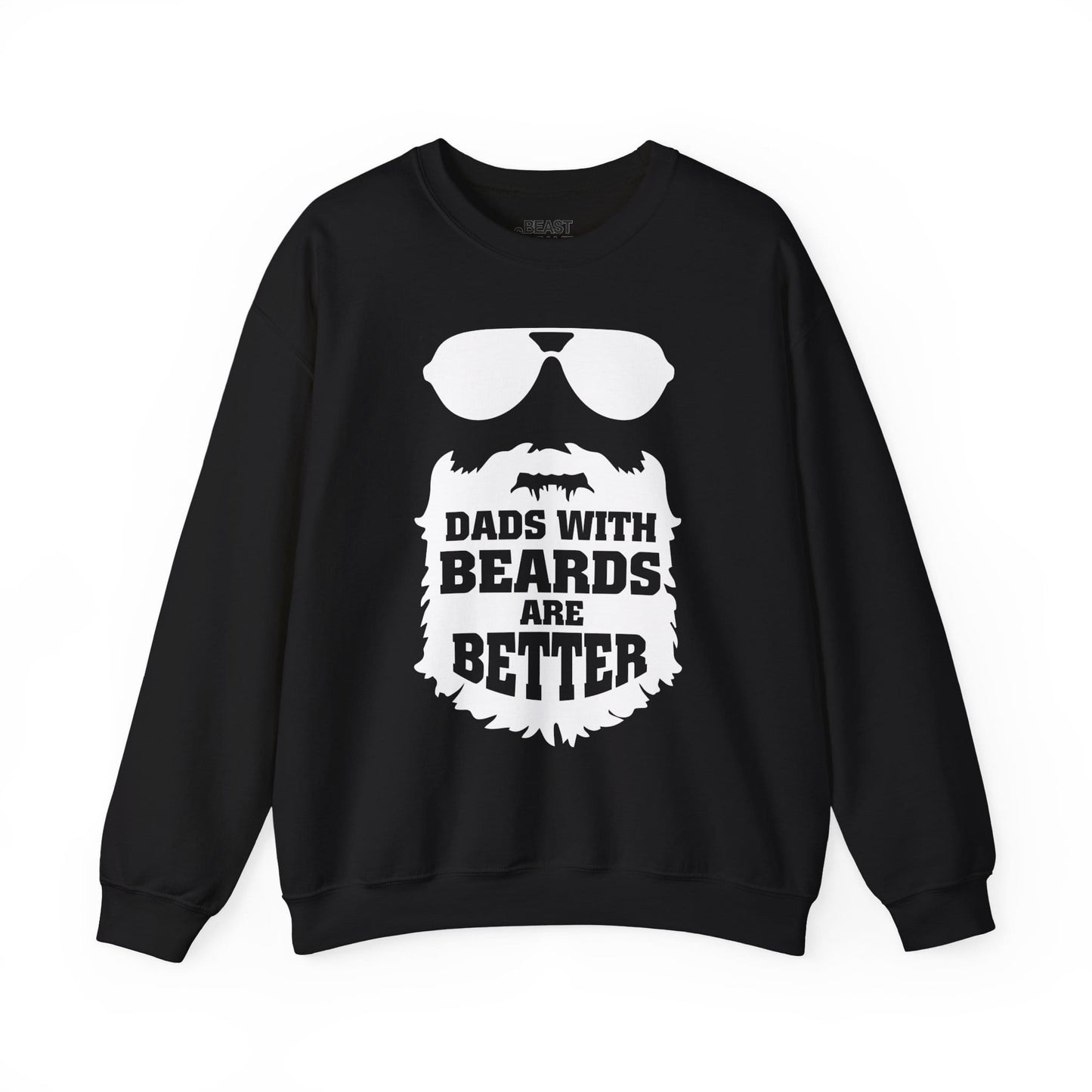 dads with beards are better sweatshirt black sweatshirt uk Father's Day gift idea