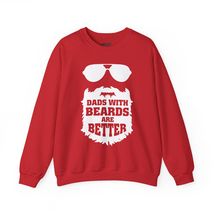 dads with beards are better sweatshirt red sweatshirt uk Father's Day gift idea