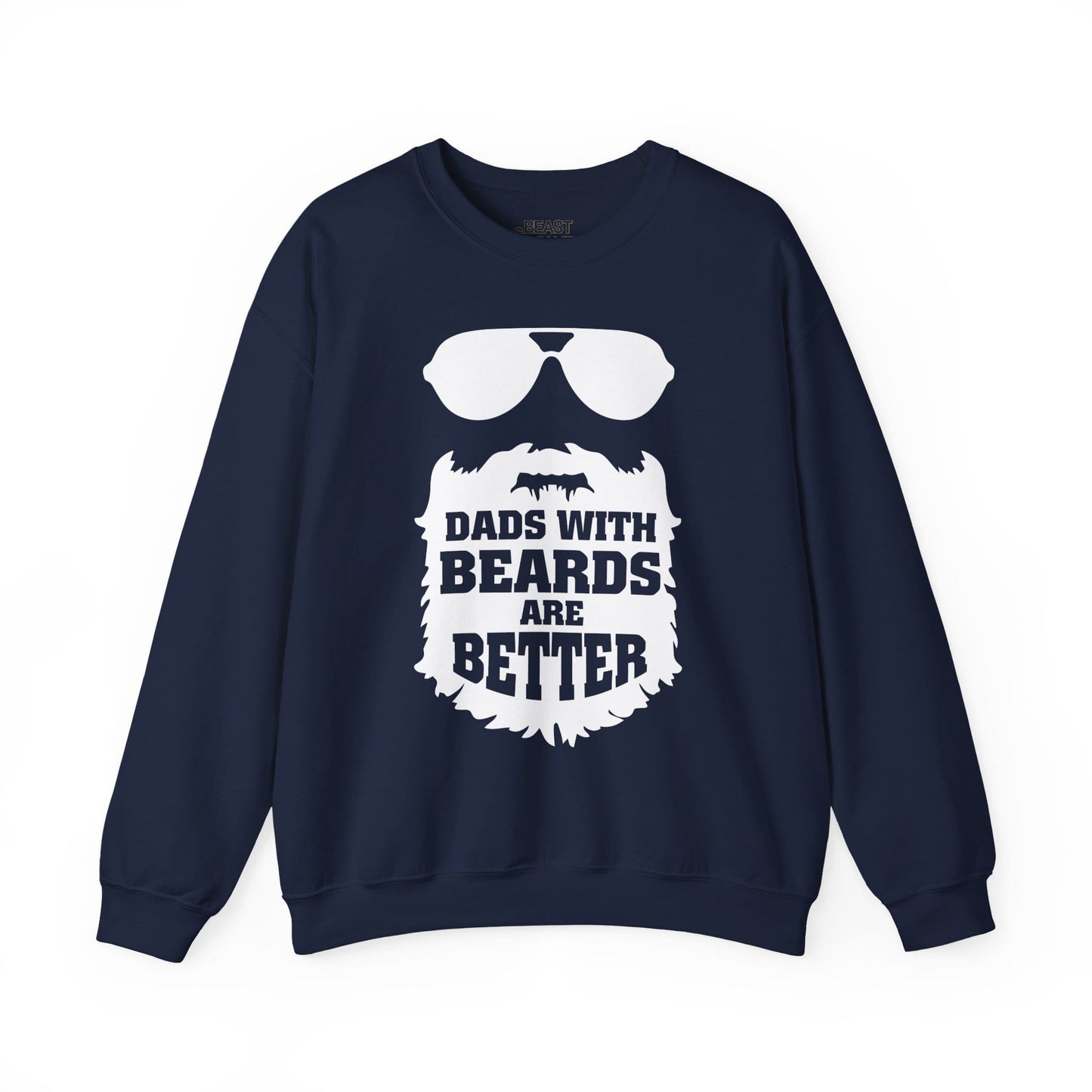 dads with beards are better sweatshirt navy sweatshirt uk Father's Day gift idea