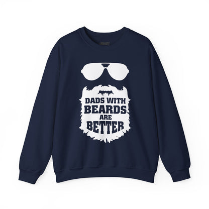 dads with beards are better sweatshirt navy sweatshirt uk Father's Day gift idea