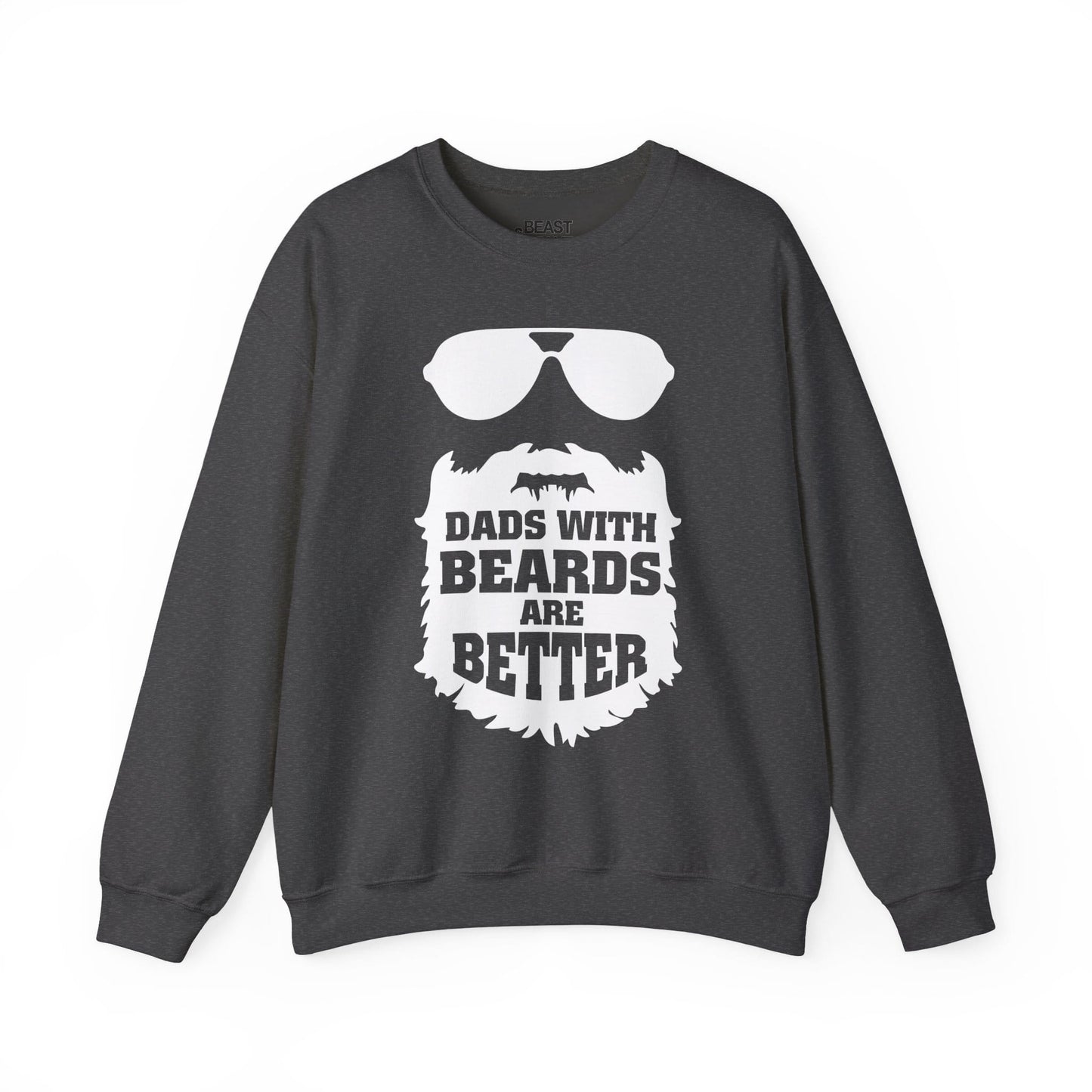 dads with beards are better sweatshirt dark heather sweatshirt uk Father's Day gift idea