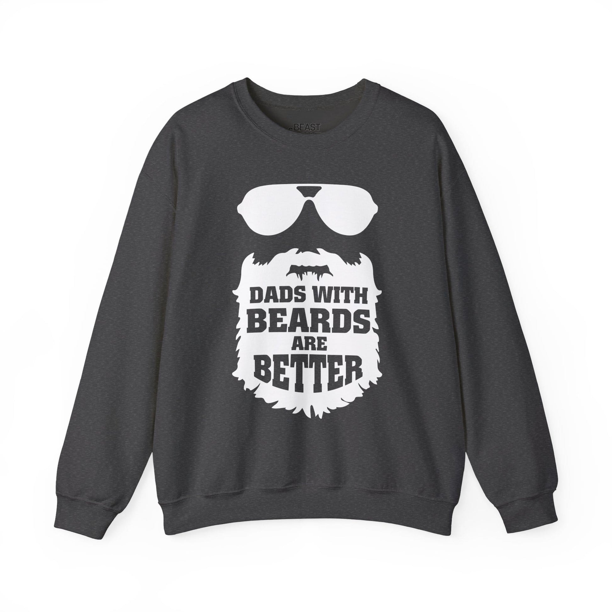 dads with beards are better sweatshirt dark heather sweatshirt uk Father's Day gift idea