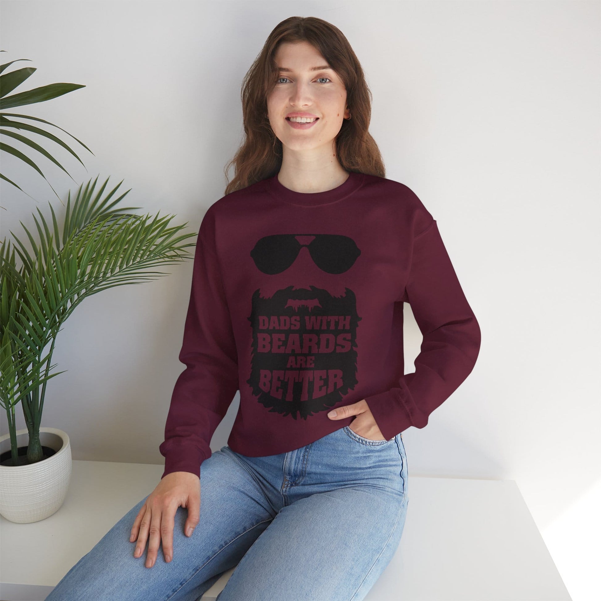 Dads With Beards Are Better Sweatshirt | Father’s Day Gift | Sizes S-5XL gift_idea unique_gift personalised_gift