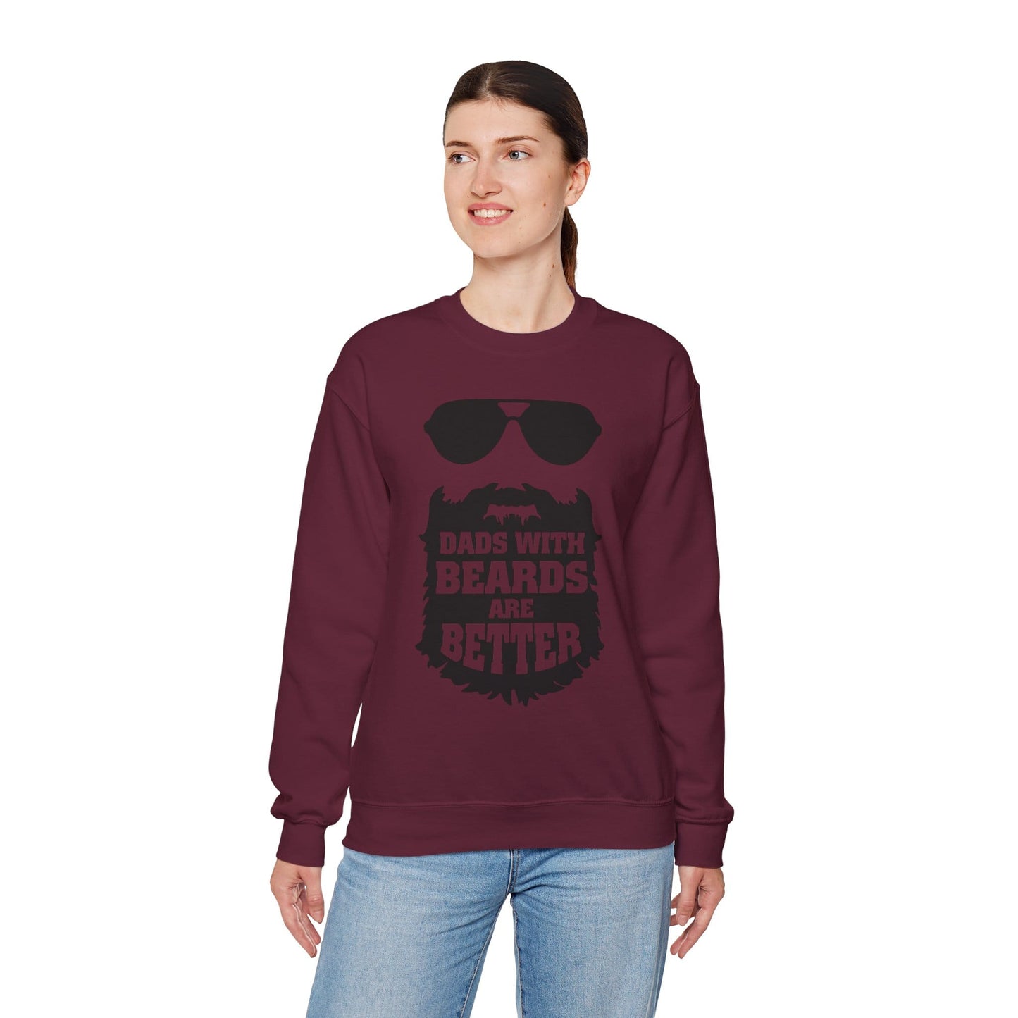 Dads With Beards Are Better Sweatshirt | Father’s Day Gift | Sizes S-5XL gift_idea unique_gift personalised_gift