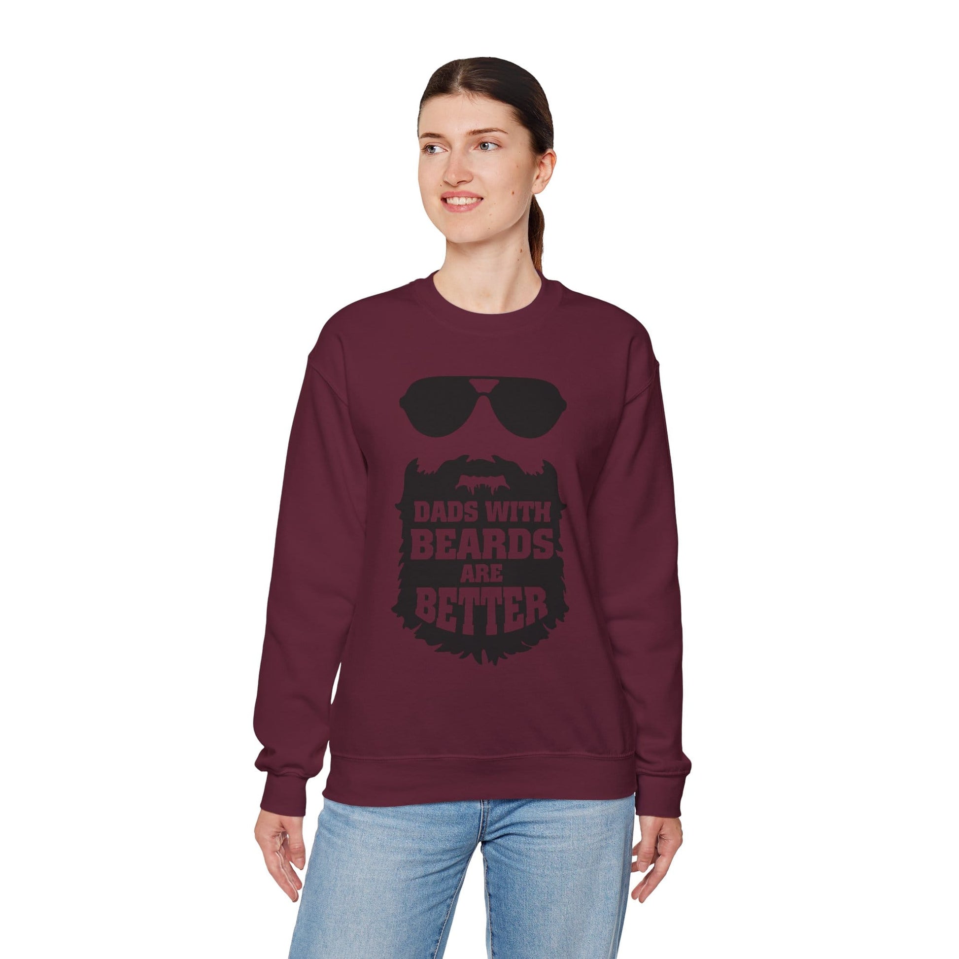 Dads With Beards Are Better Sweatshirt | Father’s Day Gift | Sizes S-5XL gift_idea unique_gift personalised_gift