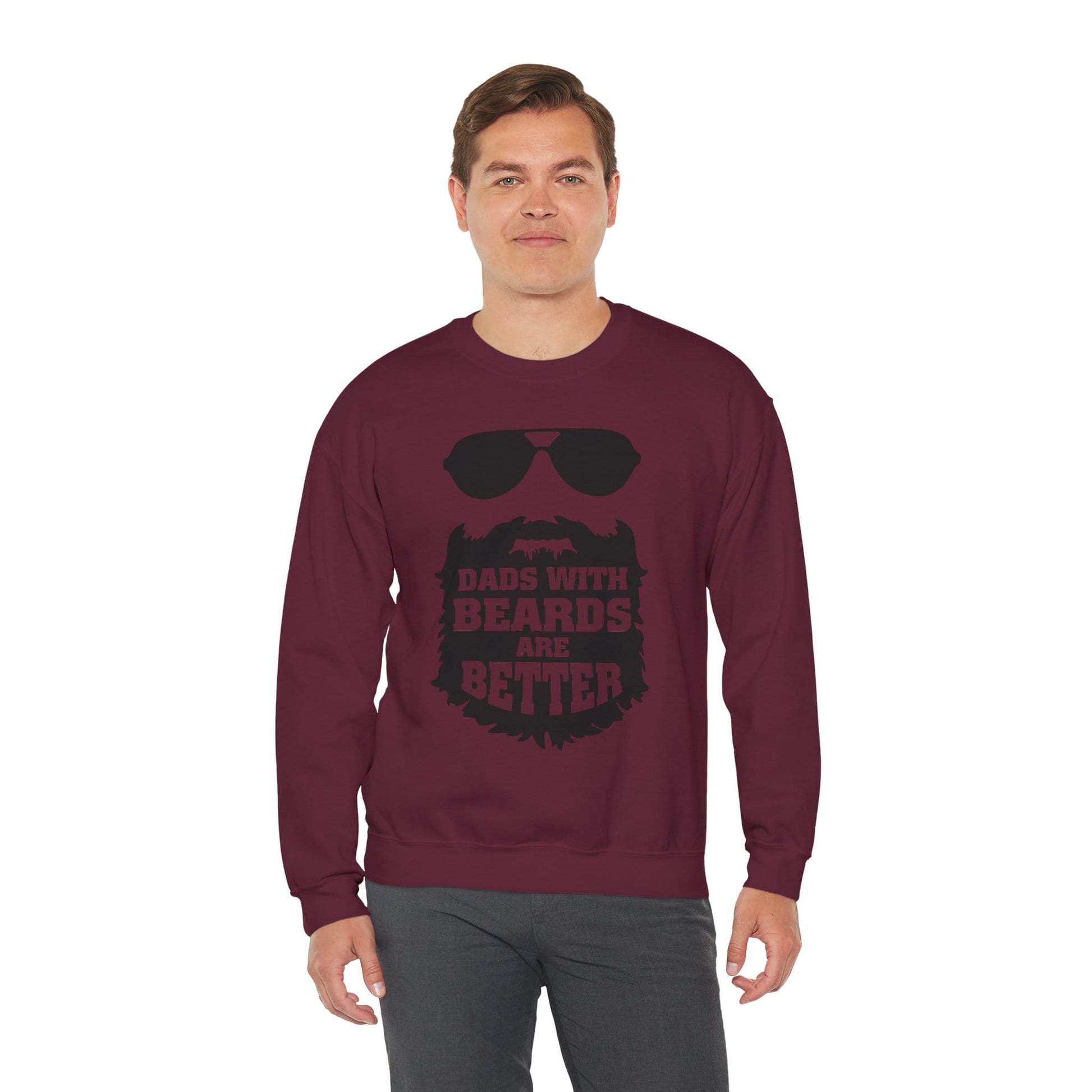 Dads With Beards Are Better Sweatshirt | Father’s Day Gift | Sizes S-5XL gift_idea unique_gift personalised_gift