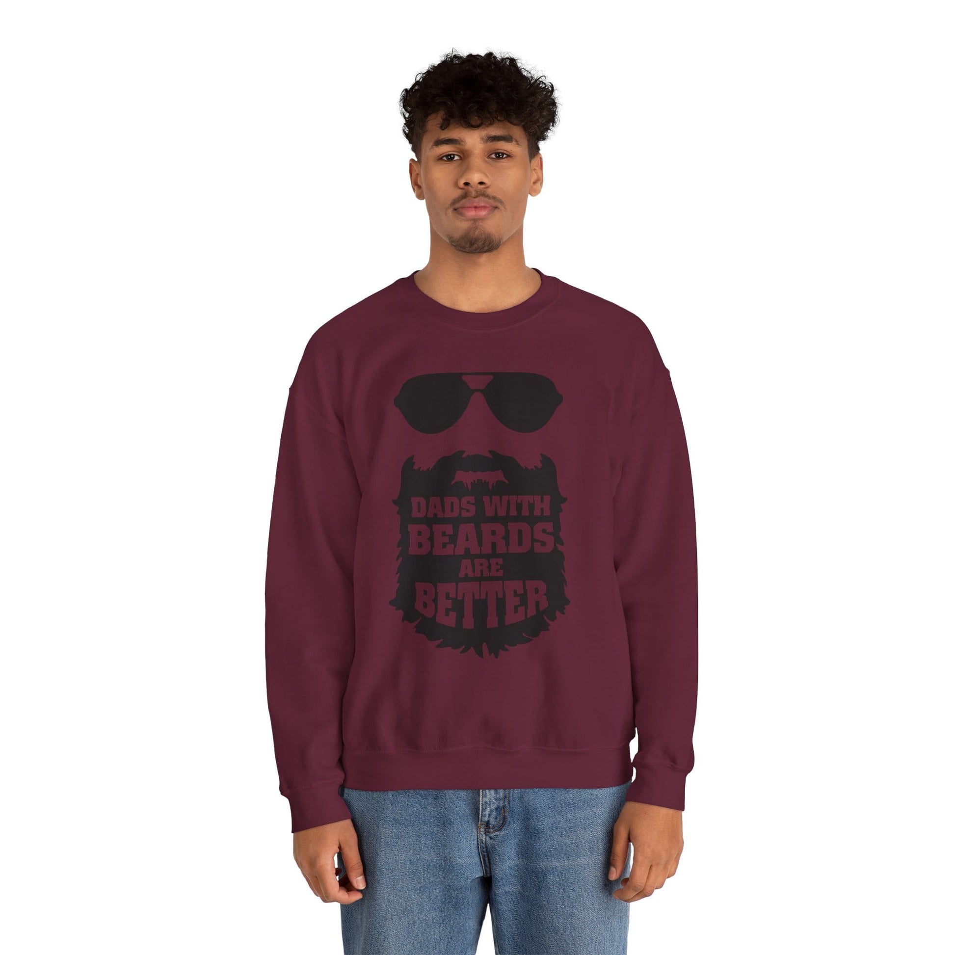 Dads With Beards Are Better Sweatshirt | Father’s Day Gift | Sizes S-5XL gift_idea unique_gift personalised_gift