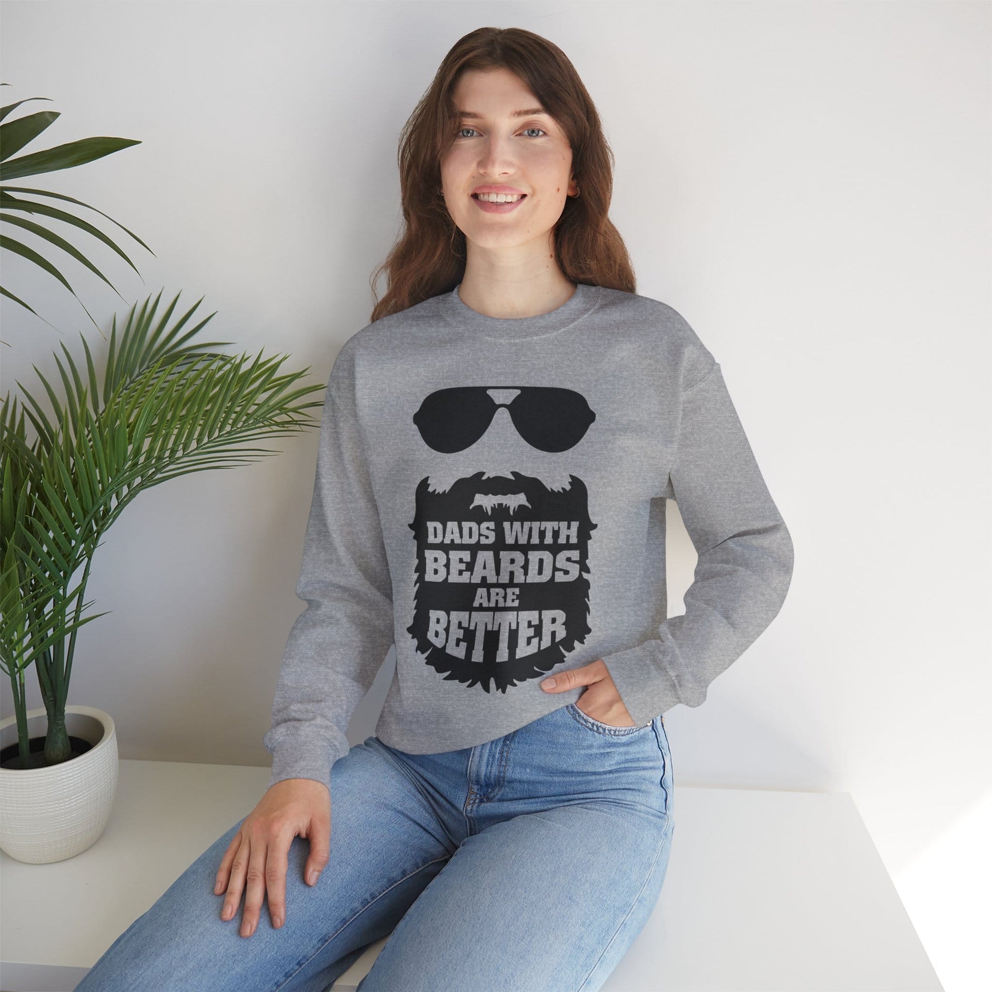 Dads With Beards Are Better Sweatshirt | Father’s Day Gift | Sizes S-5XL gift_idea unique_gift personalised_gift