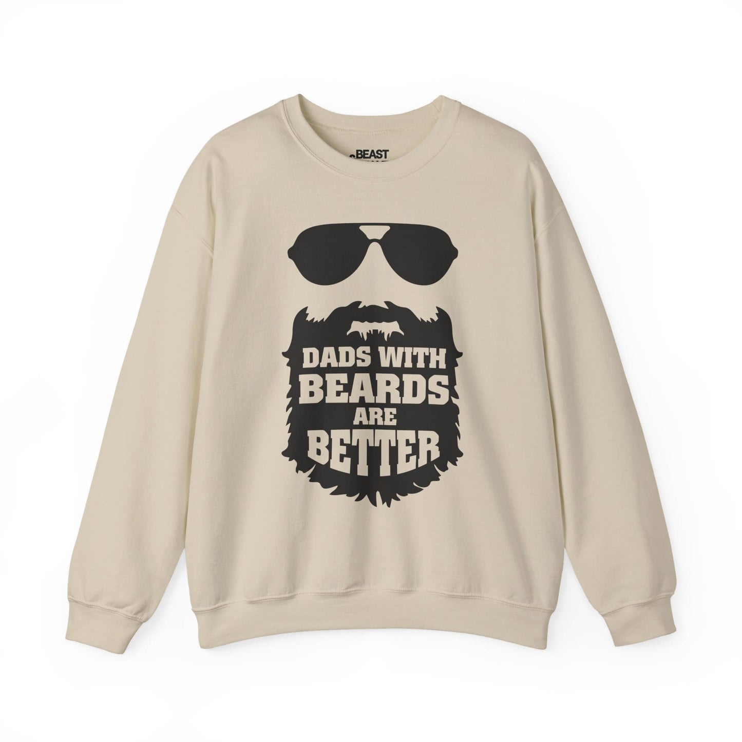 dads with beards are better sweatshirt father s day gift sizes s-5xl sand sweatshirt uk Christmas gift idea