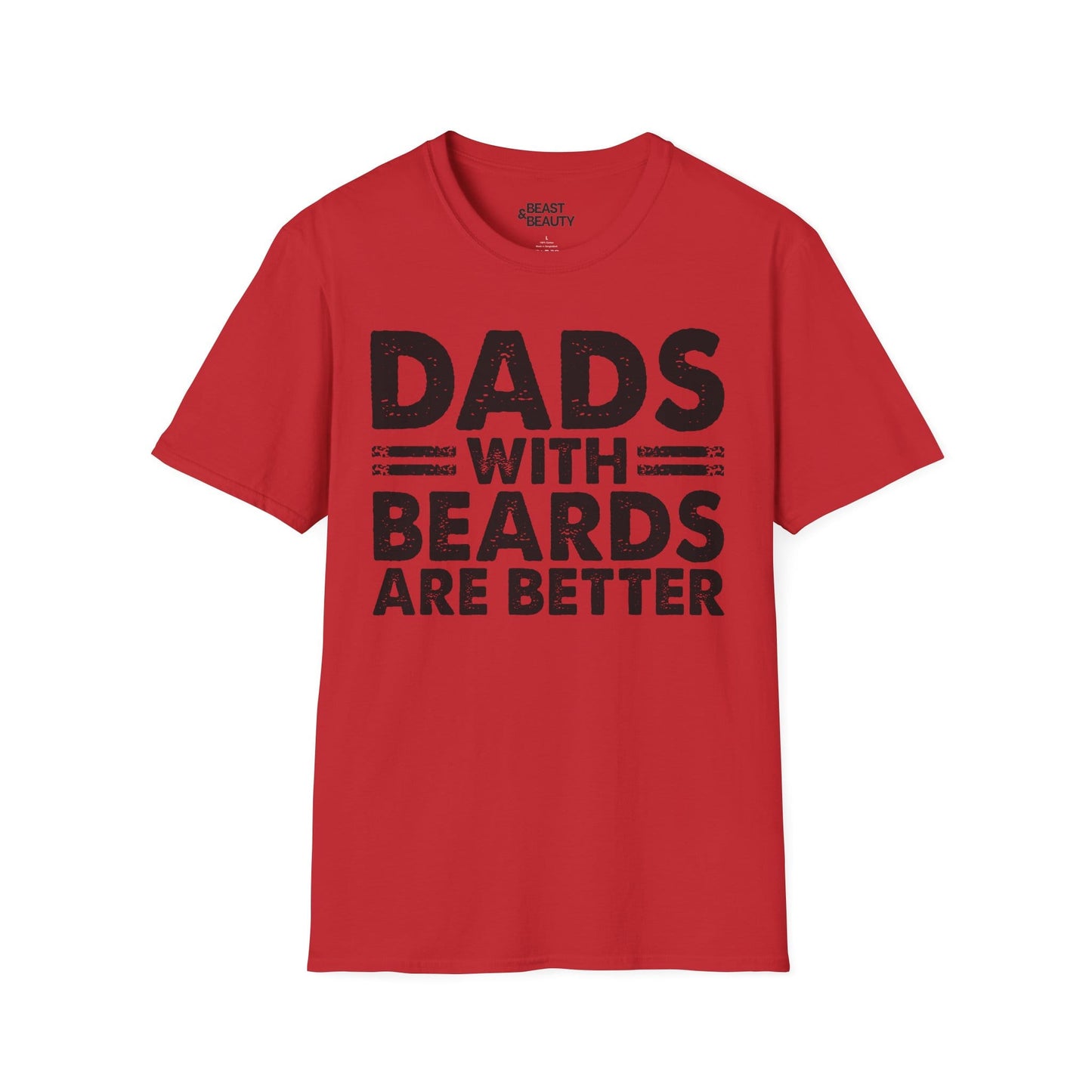dads with beards are better t-shirt red t-shirt uk Father's Day gift idea