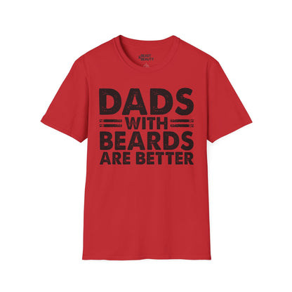 dads with beards are better t-shirt red t-shirt uk Father's Day gift idea