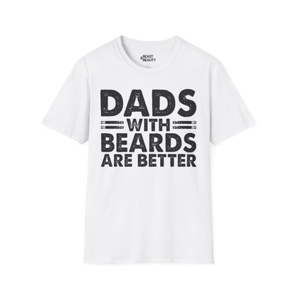 dads with beards are better t-shirt white t-shirt uk Father's Day gift idea