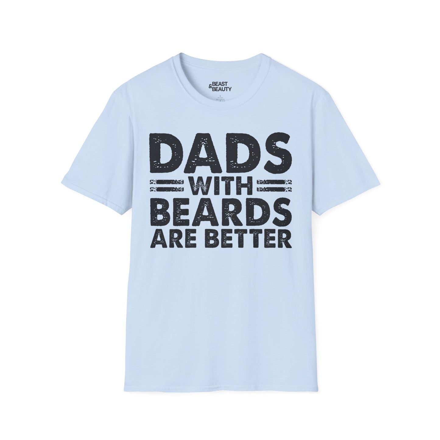 dads with beards are better t-shirt light blue t-shirt uk Father's Day gift idea