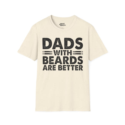 dads with beards are better t-shirt natural t-shirt uk Father's Day gift idea