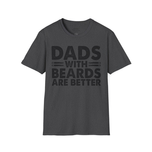 dads with beards are better t-shirt dark heather t-shirt uk Father's Day gift idea