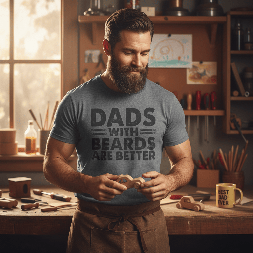 Dads With Beards Are Better T-Shirt gift_idea unique_gift personalised_gift