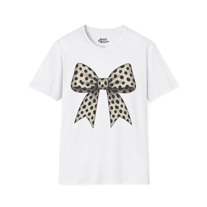 dalmatian bow t-shirt white t-shirt uk coquette gift idea