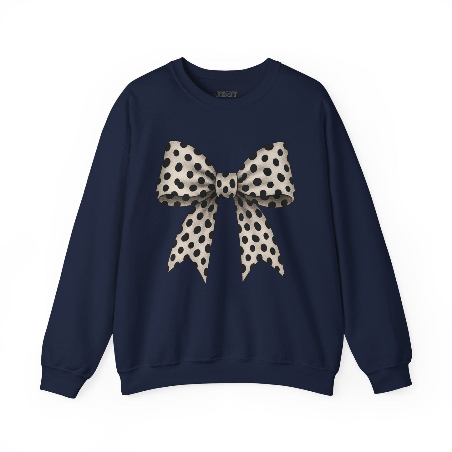 dalmatian bow sweatshirt navy sweatshirt uk coquette gift idea