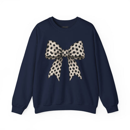 dalmatian bow sweatshirt navy sweatshirt uk coquette gift idea