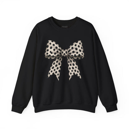 dalmatian bow sweatshirt black sweatshirt uk coquette gift idea