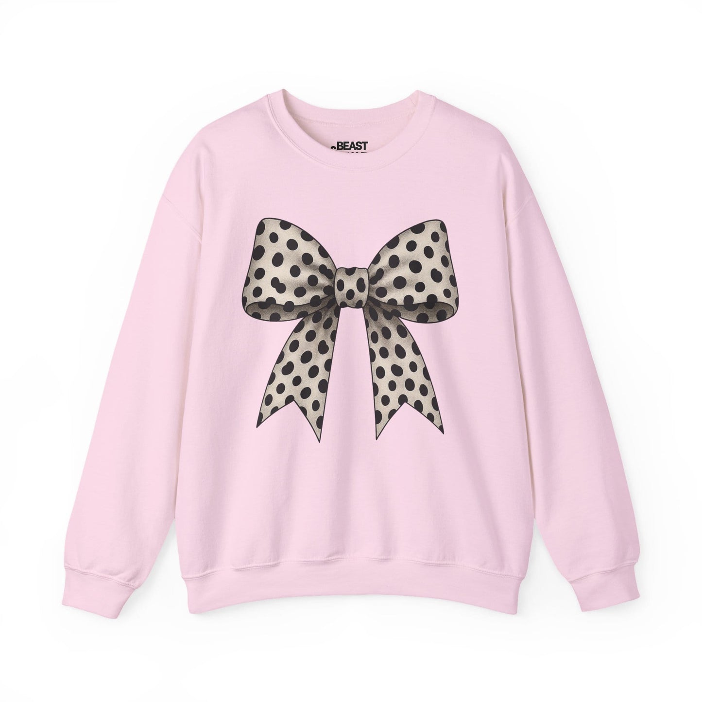 dalmatian bow sweatshirt light pink sweatshirt uk coquette gift idea