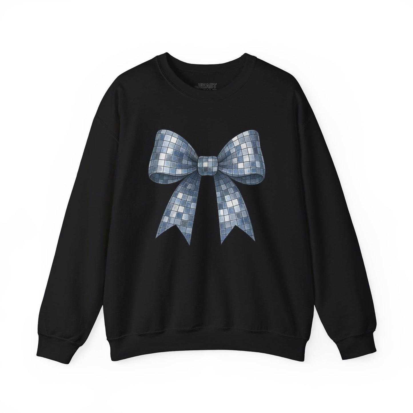 disco bow sweatshirt black sweatshirt uk coquette gift idea