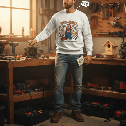 DIY Dad 5% Fixing 95% Swearing Sweatshirt gift_idea unique_gift personalised_gift