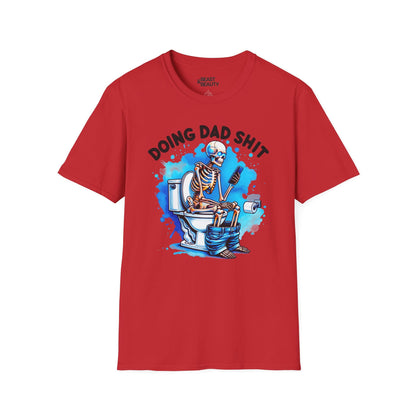 doing dad sh t t-shirt red t-shirt uk Father's Day gift idea