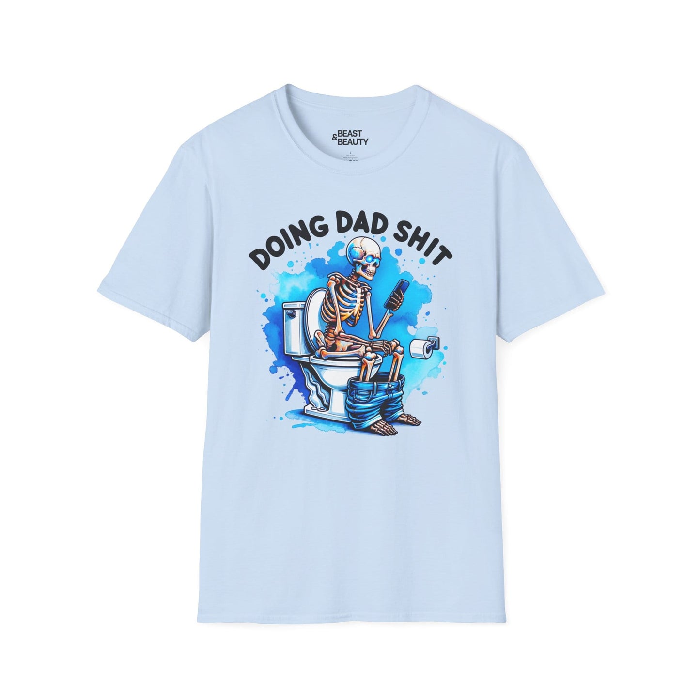 doing dad sh t t-shirt light blue t-shirt uk Father's Day gift idea