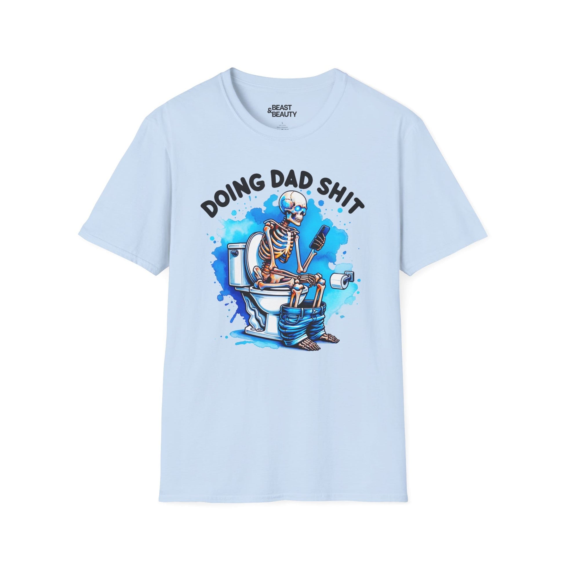 doing dad sh t t-shirt light blue t-shirt uk Father's Day gift idea