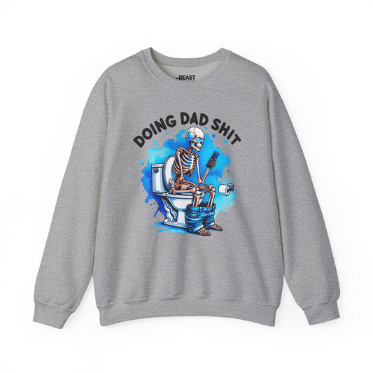doing dad sh t sweatshirt sport grey sweatshirt uk Father's Day gift idea