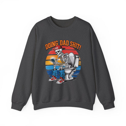 doing dad sh t vintage graphic sweatshirt dark heather sweatshirt uk Father's Day gift idea