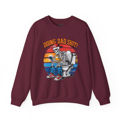 doing dad sh t vintage graphic sweatshirt maroon sweatshirt uk Father's Day gift idea