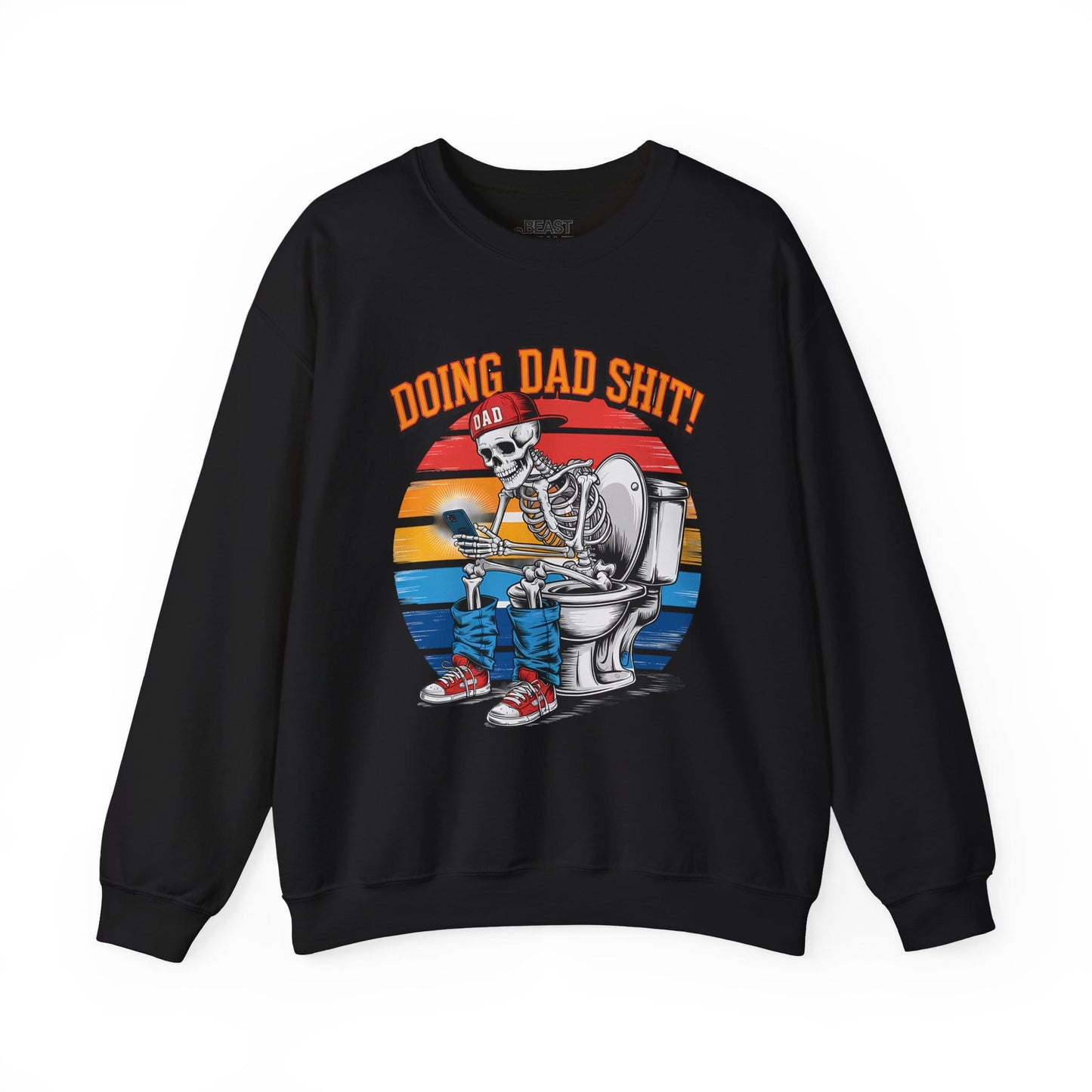 doing dad sh t vintage graphic sweatshirt black sweatshirt uk Father's Day gift idea