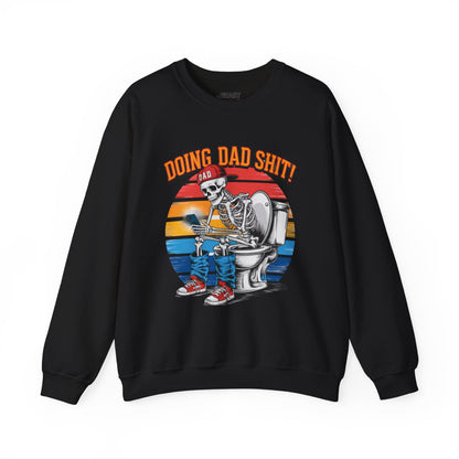 doing dad sh t vintage graphic sweatshirt black sweatshirt uk Father's Day gift idea