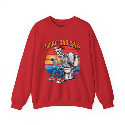 doing dad sh t vintage graphic sweatshirt red sweatshirt uk Father's Day gift idea