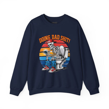 doing dad sh t vintage graphic sweatshirt navy sweatshirt uk Father's Day gift idea