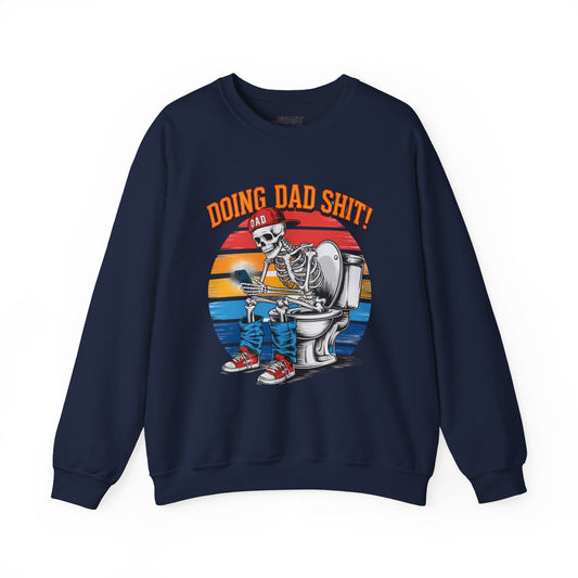 doing dad sh t vintage graphic sweatshirt navy sweatshirt uk Father's Day gift idea