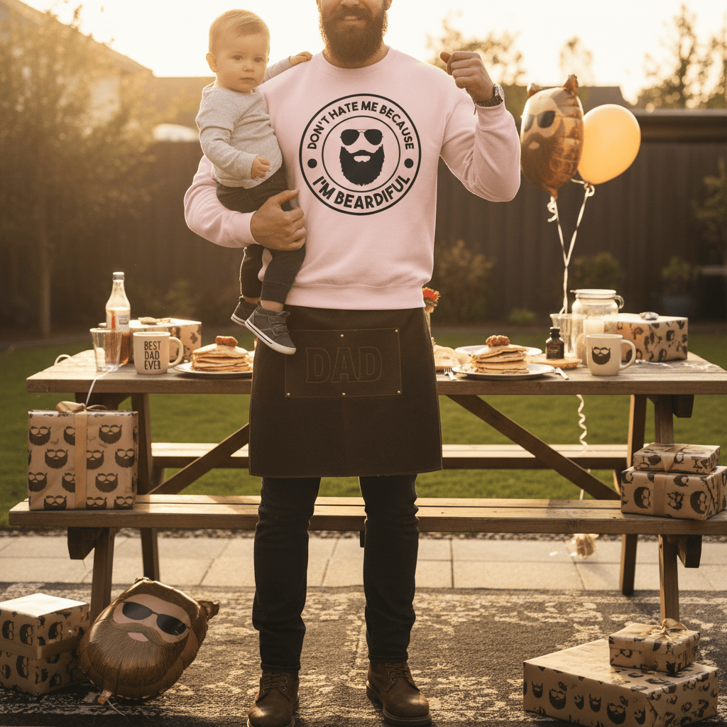 Don’t Hate Me Because I’m Beardiful Sweatshirt gift_idea unique_gift personalised_gift