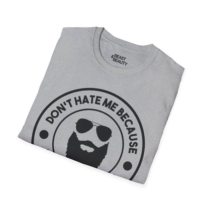 don't hate me because i'm beardiful t-shirt t-shirt uk Father's Day gift idea image 7
