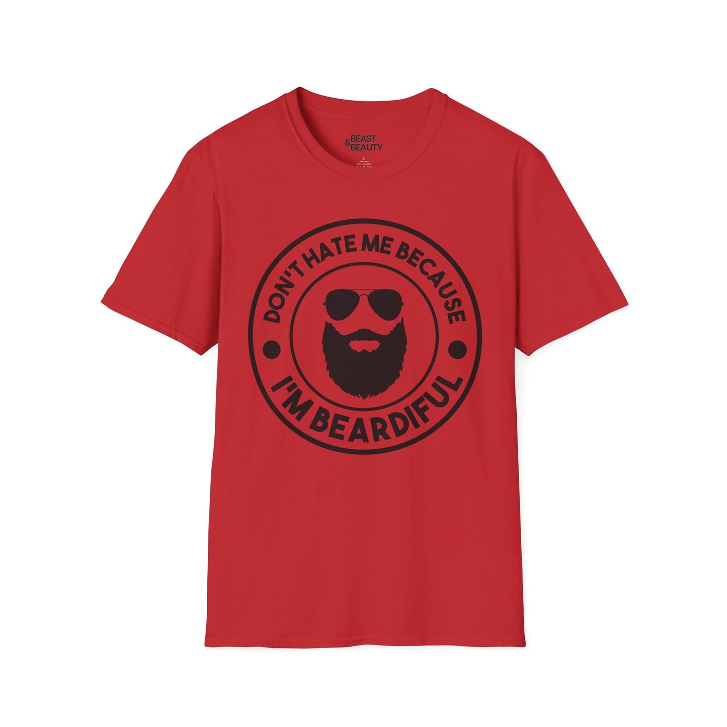 don't hate me because i'm beardiful t-shirt red t-shirt uk Father's Day gift idea