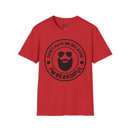 don't hate me because i'm beardiful t-shirt red t-shirt uk Father's Day gift idea