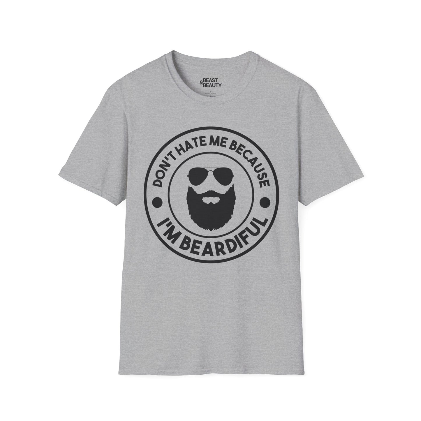 don't hate me because i'm beardiful t-shirt sport grey t-shirt uk Father's Day gift idea