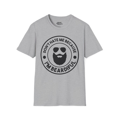 don't hate me because i'm beardiful t-shirt sport grey t-shirt uk Father's Day gift idea
