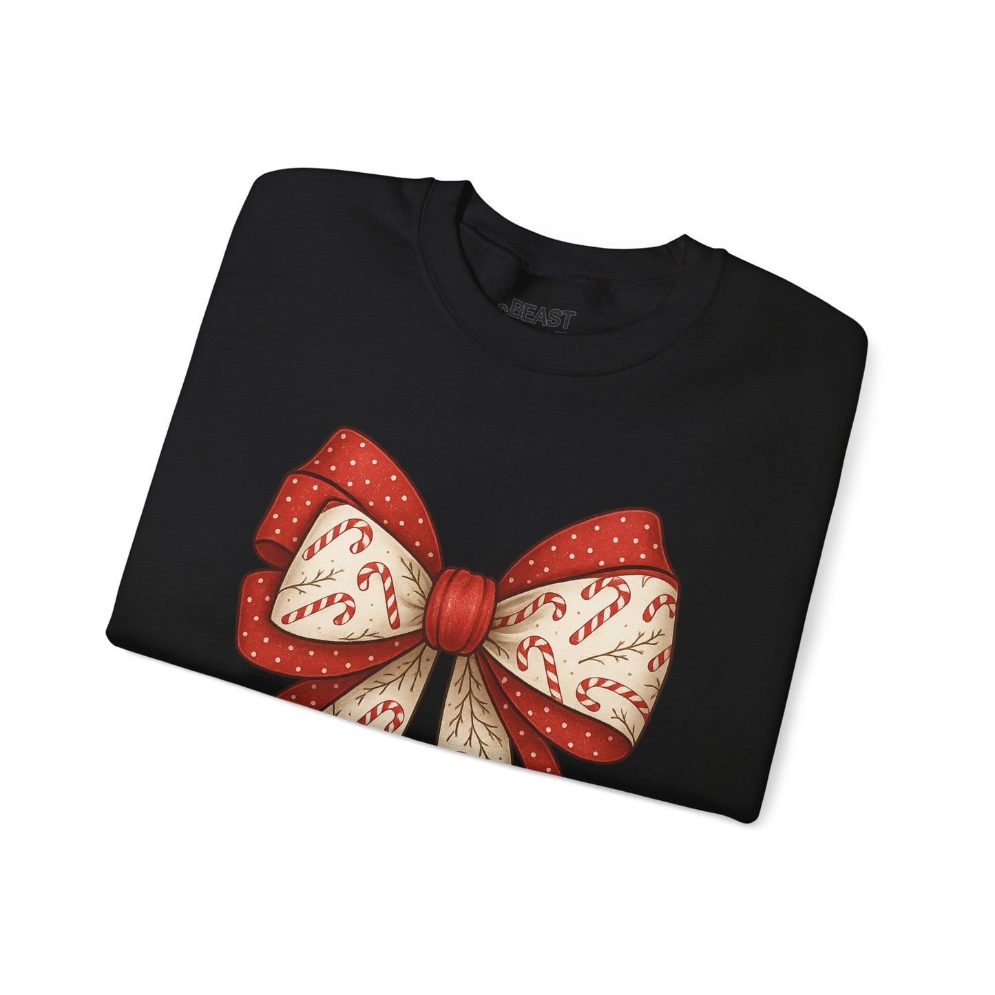 double candy cane bow sweatshirt sweatshirt uk coquette gift idea image 6