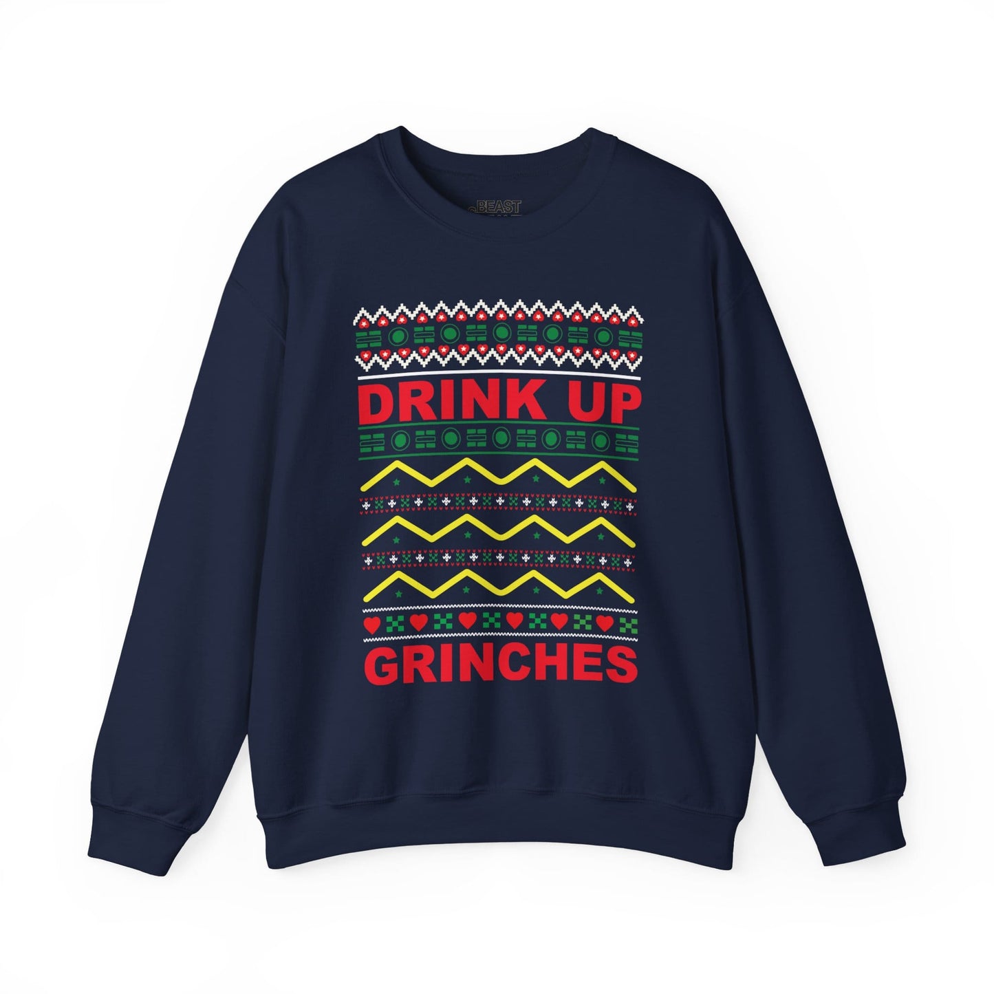drink up grinches christmas sweatshirt navy sweatshirt uk Christmas gift idea