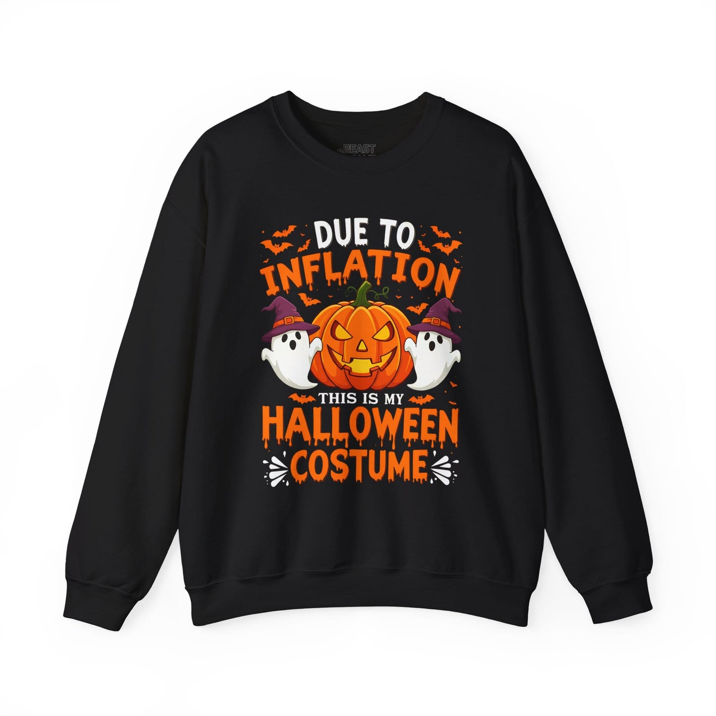 Due To Inflation This Is My Halloween Costume Sweatshirt Black / S gift_idea unique_gift personalised_gift