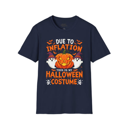 Due To Inflation This Is My Halloween Costume T-Shirt Navy / S gift_idea unique_gift personalised_gift