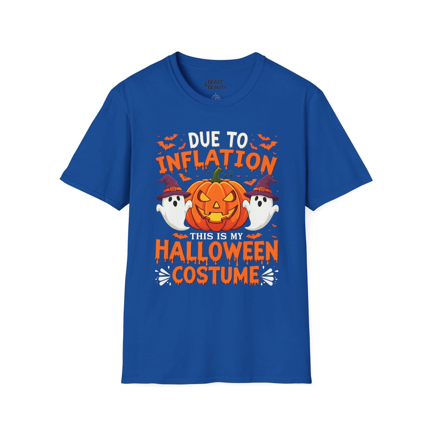 Due To Inflation This Is My Halloween Costume T-Shirt Royal / S gift_idea unique_gift personalised_gift